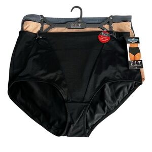 F.I.T. Figure Improving Technology Women’s Panties Sz 3X Lot/3 Multi Colors